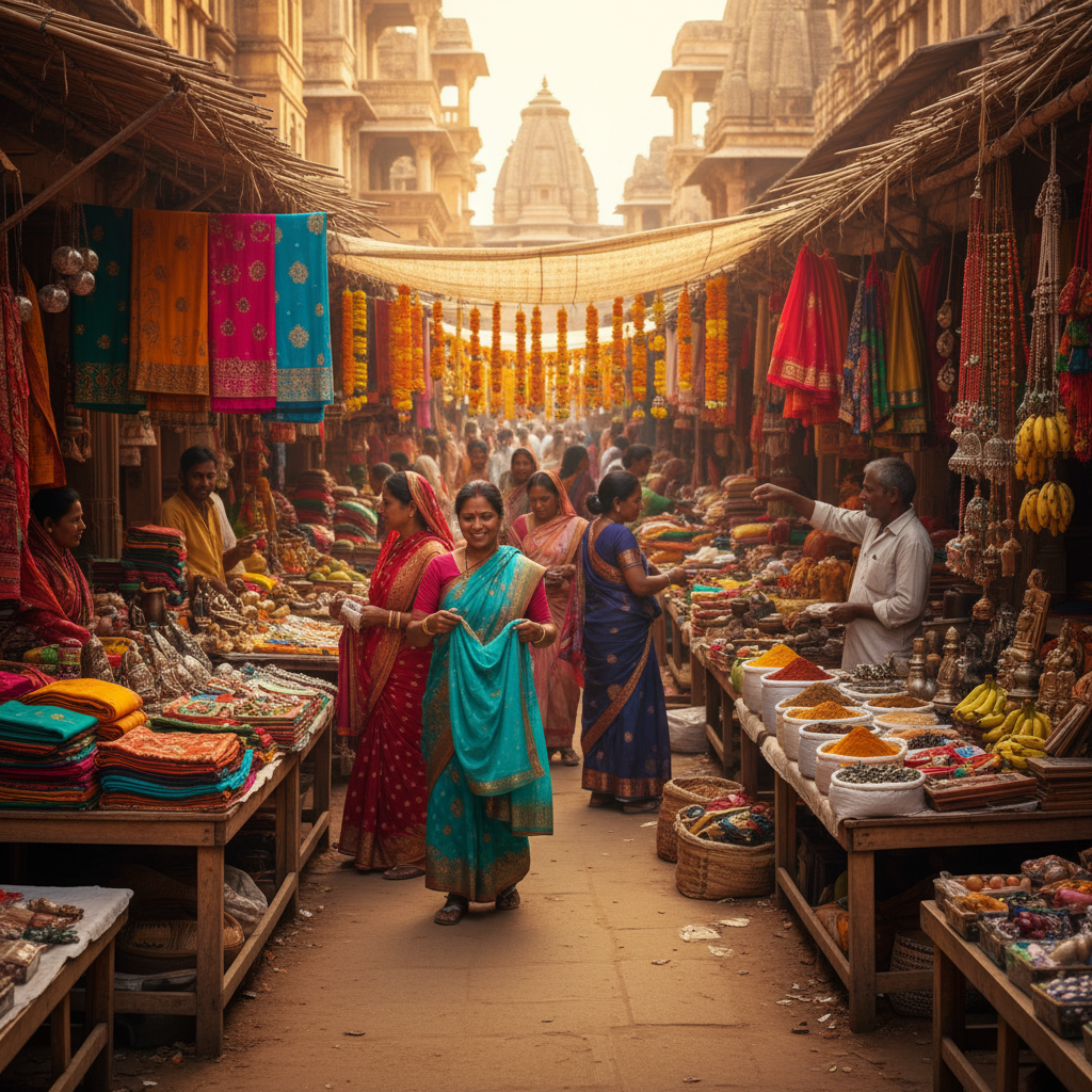 shopping in orchha