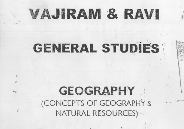 Vajiram and Ravi Geography Notes Yellow Book